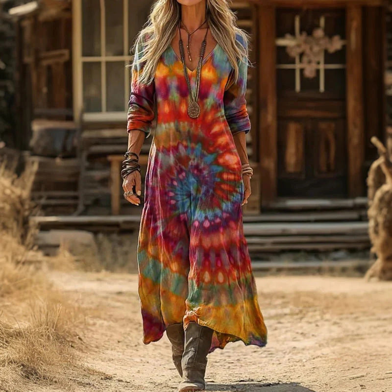 Peckham Vintage Long Sleeve Dress | Women's Vintage Style Long Sleeve Dress | Retro Fashion Dress UK