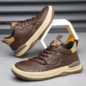 Alberti Leather Trainers | Men's Genuine Leather Trainers | Smart Casual Fashion Shoes UK