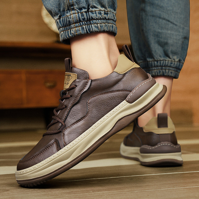 Noble Italiana Genuine Leather Trainers | Men's Genuine Leather Trainers | Smart Casual Fashion Shoes UK