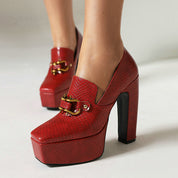 Alessia Platform Heels | Women's Platform Heels | Chunky Sole Heeled Shoes UK