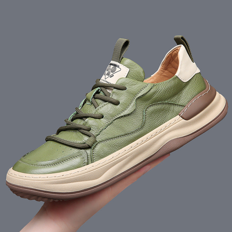 Noble Italiana Genuine Leather Trainers | Men's Genuine Leather Trainers | Smart Casual Fashion Shoes UK