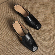 Hattie Leather Mules | Men's Classic Smart Shoes | Genuine Leather Smart Casual UK
