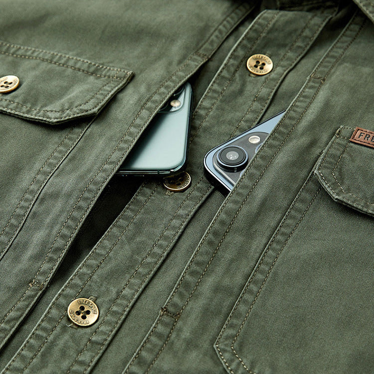Brodie Cotton Workwear Shirt | Men's Classic Cotton Shirt | Smart Casual Everyday Top UK