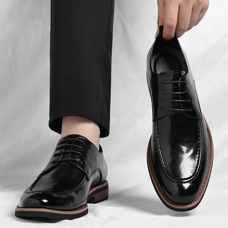 Vaughan Leather Derby Shoes | Men's Leather Brogues | Classic Wingtip Oxford Smart Shoes UK