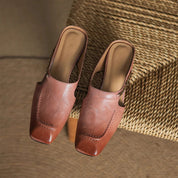 Hattie Leather Mules | Men's Classic Smart Shoes | Genuine Leather Smart Casual UK