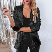 Maeve Sequined Blazer | Premium Jacket | Smart Casual Outerwear UK