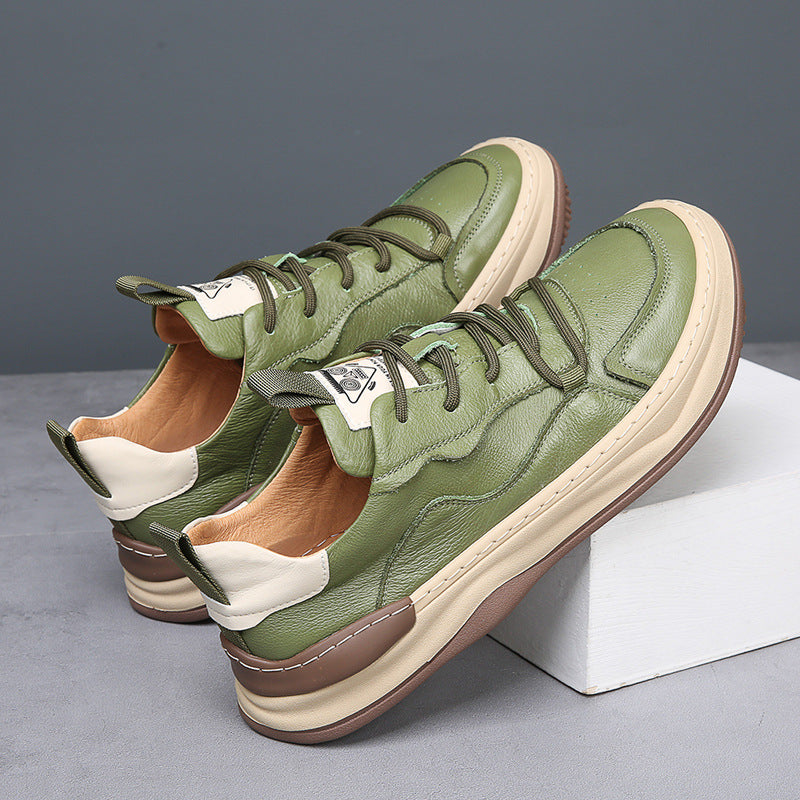 Noble Italiana Genuine Leather Trainers | Men's Genuine Leather Trainers | Smart Casual Fashion Shoes UK