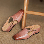 Hattie Leather Mules | Men's Classic Smart Shoes | Genuine Leather Smart Casual UK
