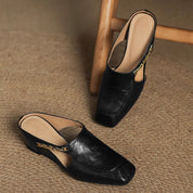 Hattie Leather Mules | Men's Classic Smart Shoes | Genuine Leather Smart Casual UK