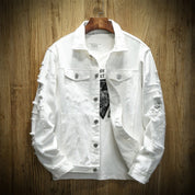 Bastian Ripped Jacket | Men's Distressed Ripped Jacket | Edgy Street-Style Outerwear UK