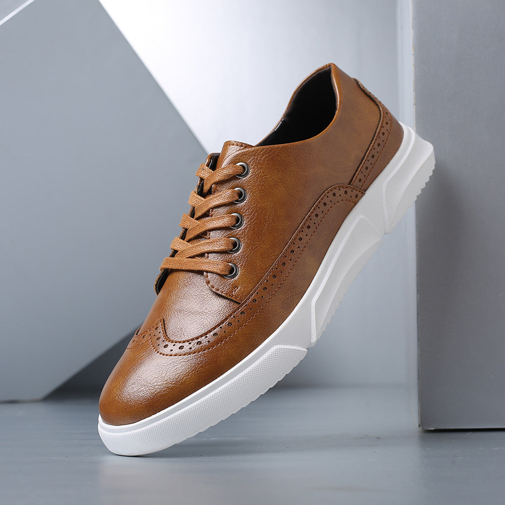 Harrington Brogue Leather Trainers | Men's Leather Brogues | Classic Wingtip Oxford Smart Shoes UK
