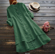 Della Linen Button Shirt | Men's Cotton Oxford Shirt | Smart Casual Button-Down UK