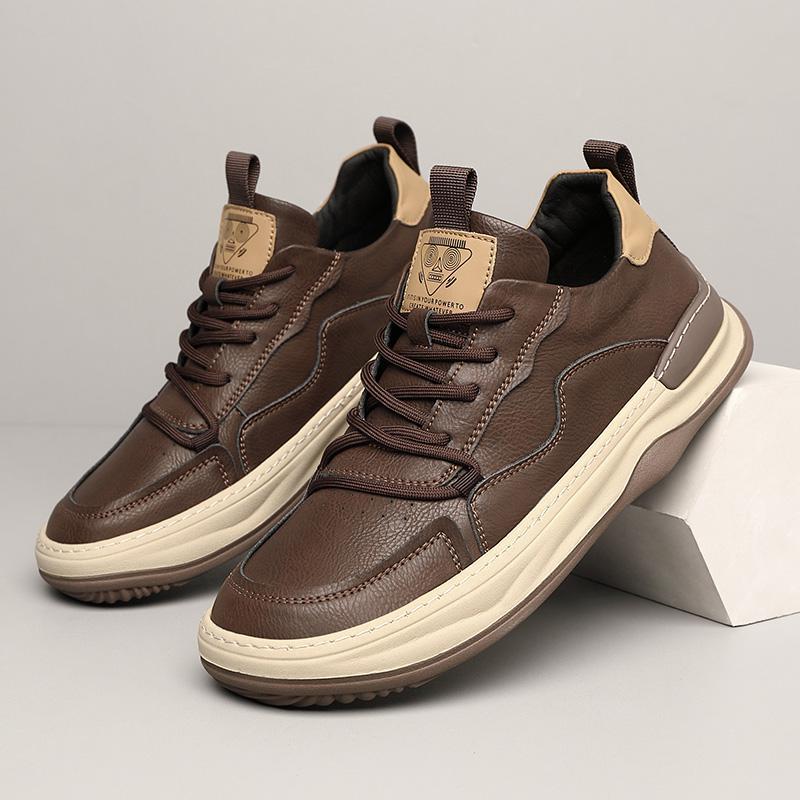 Noble Italiana Genuine Leather Trainers | Men's Genuine Leather Trainers | Smart Casual Fashion Shoes UK