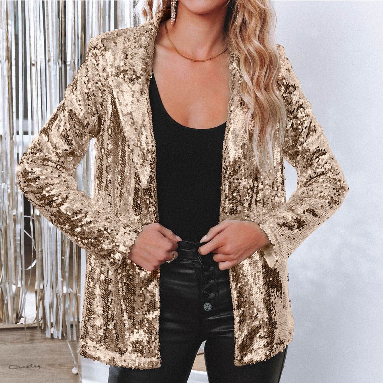 Maeve Sequined Blazer | Premium Jacket | Smart Casual Outerwear UK