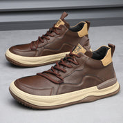 Alberti Leather Trainers | Men's Genuine Leather Trainers | Smart Casual Fashion Shoes UK