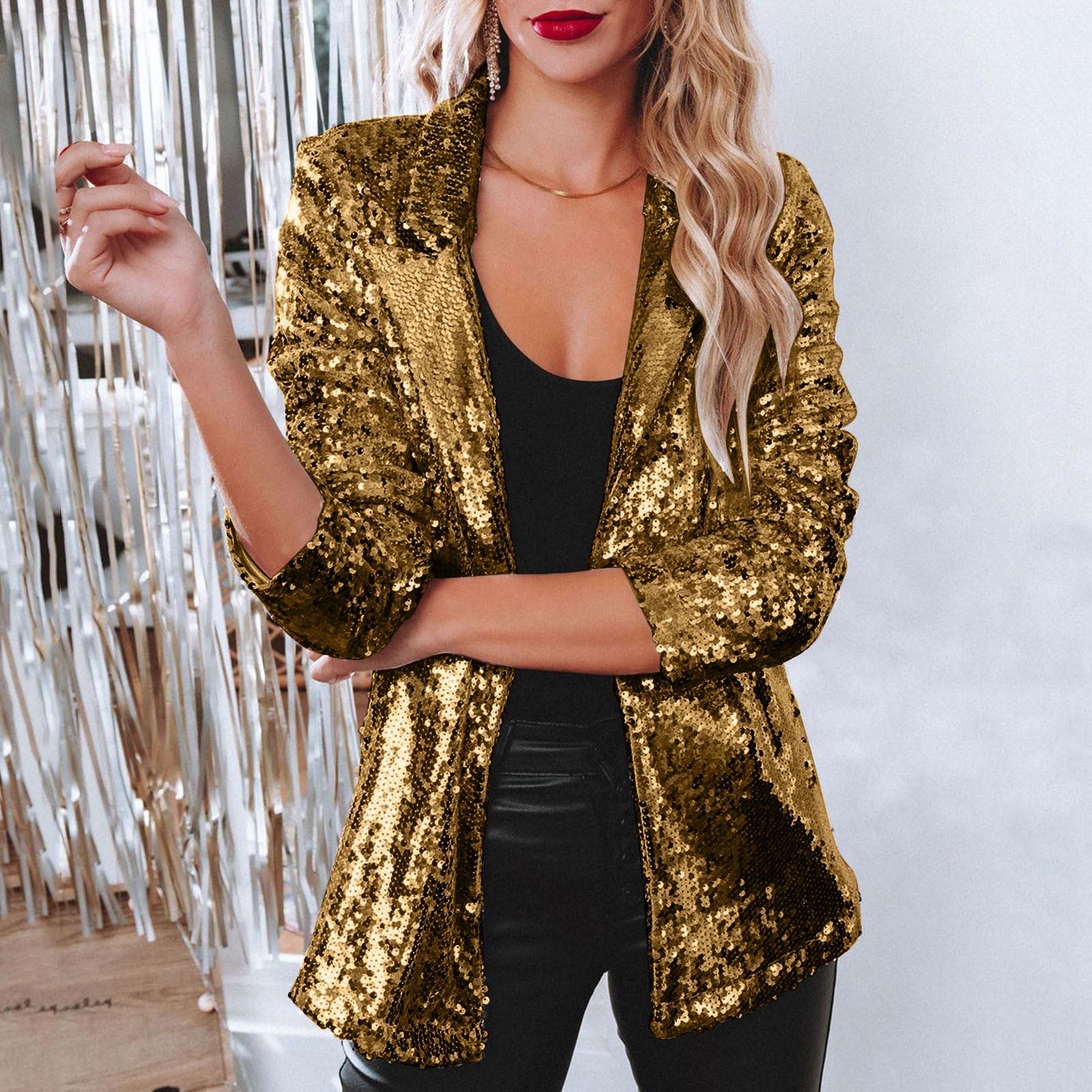 Maeve Sequined Blazer | Premium Jacket | Smart Casual Outerwear UK