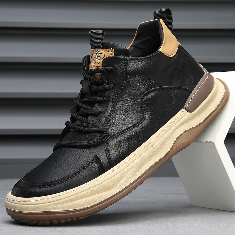 Alberti Leather Trainers | Men's Genuine Leather Trainers | Smart Casual Fashion Shoes UK