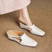 Hattie Leather Mules | Men's Classic Smart Shoes | Genuine Leather Smart Casual UK