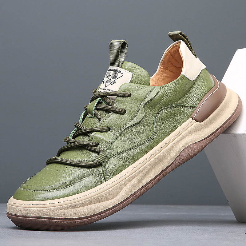 Noble Italiana Genuine Leather Trainers | Men's Genuine Leather Trainers | Smart Casual Fashion Shoes UK