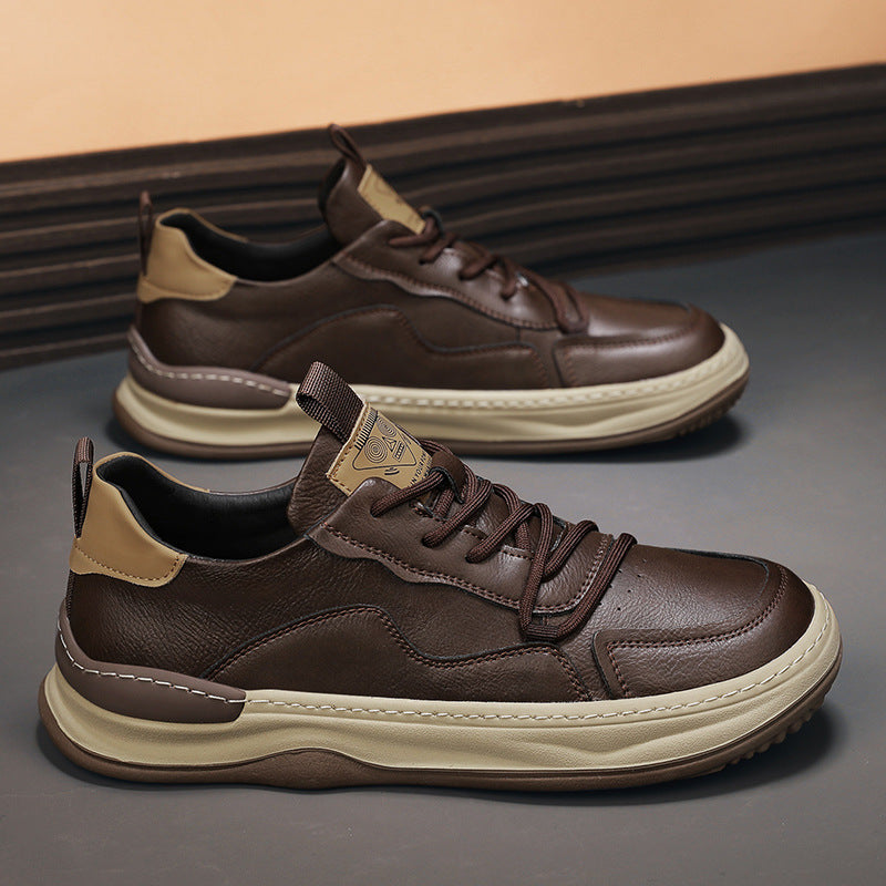 Noble Italiana Genuine Leather Trainers | Men's Genuine Leather Trainers | Smart Casual Fashion Shoes UK
