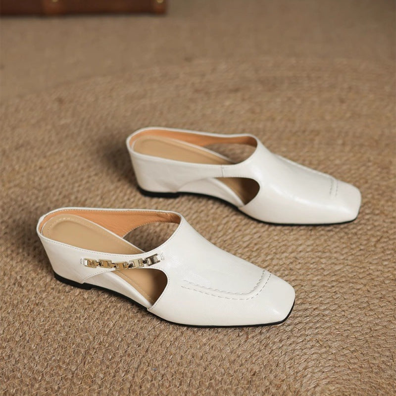 Hattie Leather Mules | Men's Classic Smart Shoes | Genuine Leather Smart Casual UK