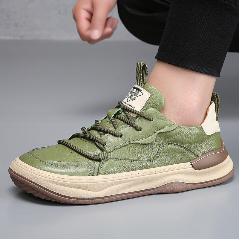 Noble Italiana Genuine Leather Trainers | Men's Genuine Leather Trainers | Smart Casual Fashion Shoes UK