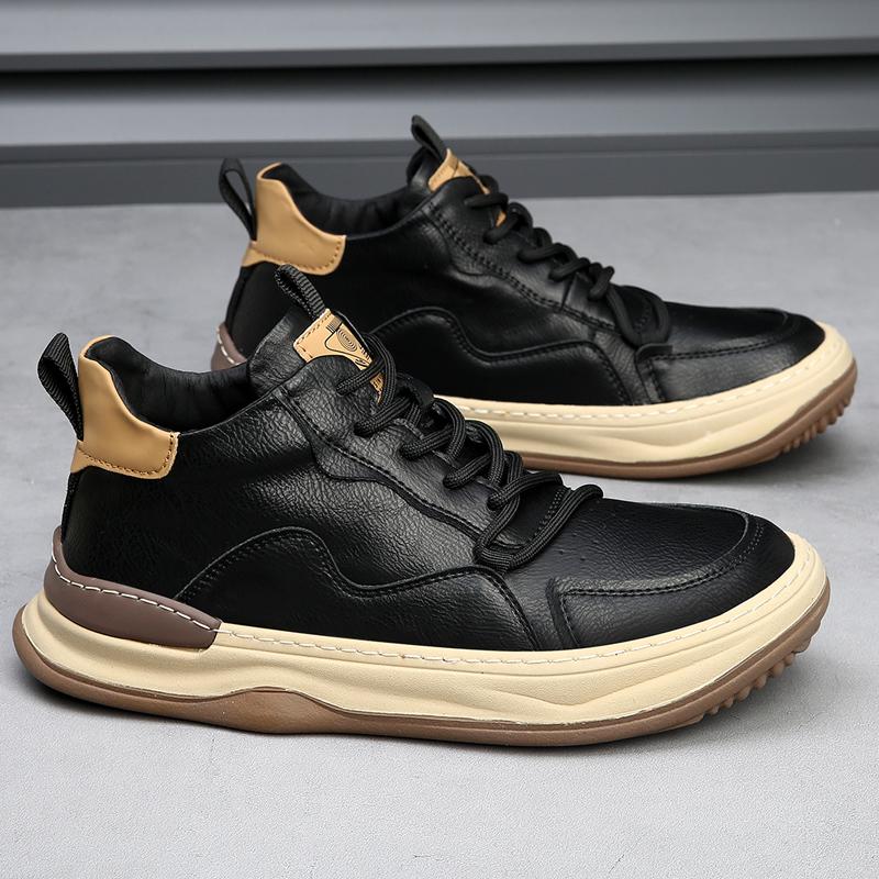 Alberti Leather Trainers | Men's Genuine Leather Trainers | Smart Casual Fashion Shoes UK