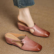 Hattie Leather Mules | Men's Classic Smart Shoes | Genuine Leather Smart Casual UK