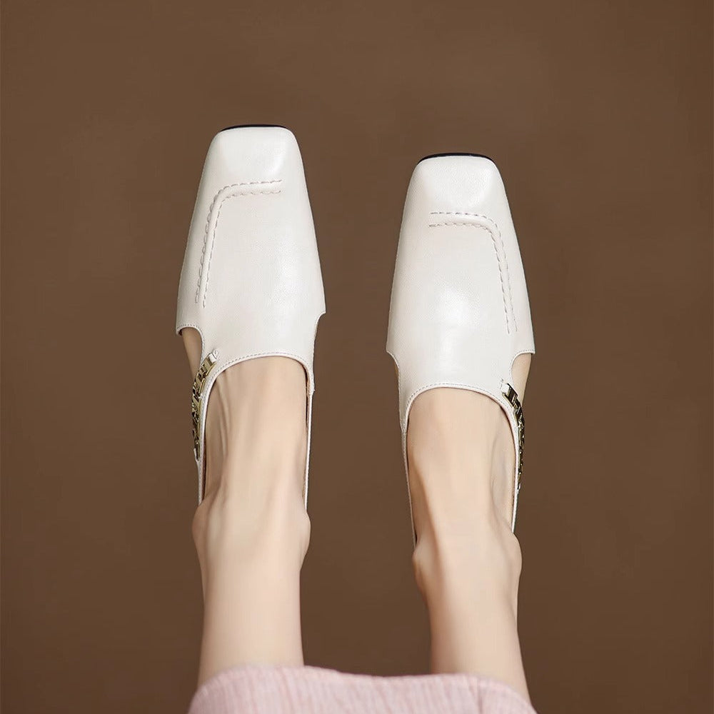 Hattie Leather Mules | Men's Classic Smart Shoes | Genuine Leather Smart Casual UK