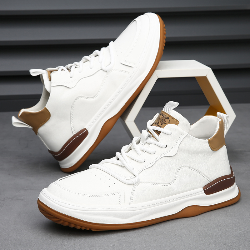 Alberti Leather Trainers | Men's Genuine Leather Trainers | Smart Casual Fashion Shoes UK