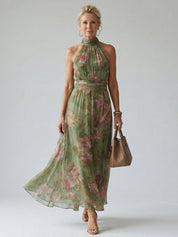 Selby Halter Midi Dress | Women's Classic Midi Dress | Elegant Everyday Dress UK