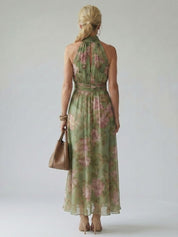 Selby Halter Midi Dress | Women's Classic Midi Dress | Elegant Everyday Dress UK