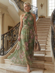 Selby Halter Midi Dress | Women's Classic Midi Dress | Elegant Everyday Dress UK