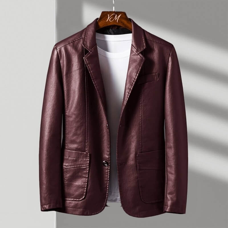 Luca Leather Jacket | Men's Genuine Leather Jacket | Classic Biker Style Outerwear UK