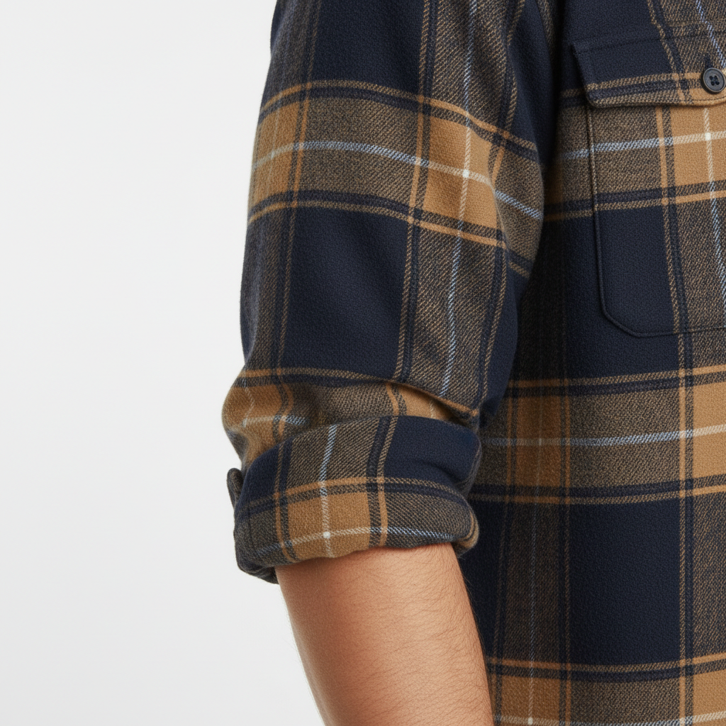 Fletcher Brushed Flannel Shirt | Men's Plaid Flannel Shirt | Smart Casual Checked Shirt UK