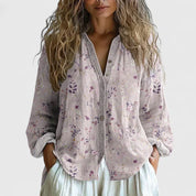 Moreau Printed Blouse | Women's Printed Chiffon Blouse | Casual Smart Summer Top UK