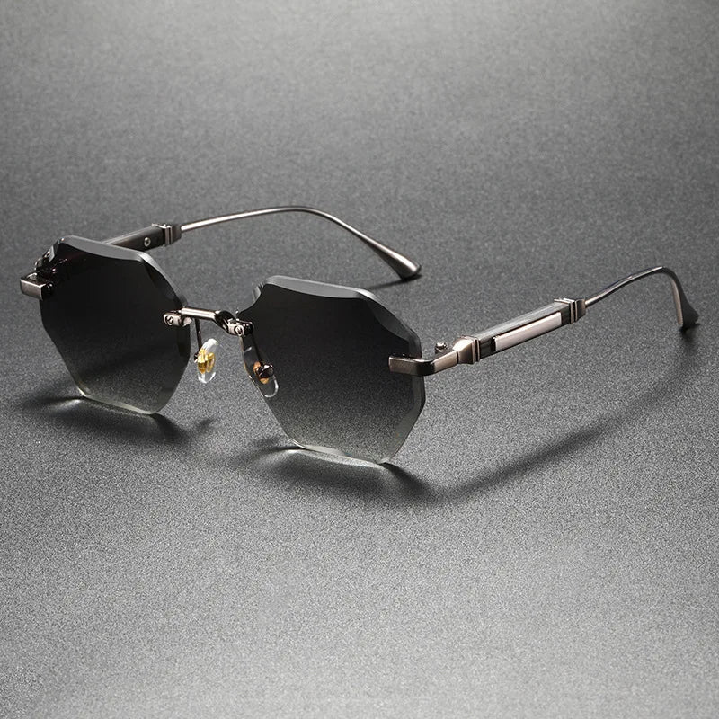 Dorian Rimless Sunglasses | Classic Sunglasses | UV400 Protection Fashion Shades UK