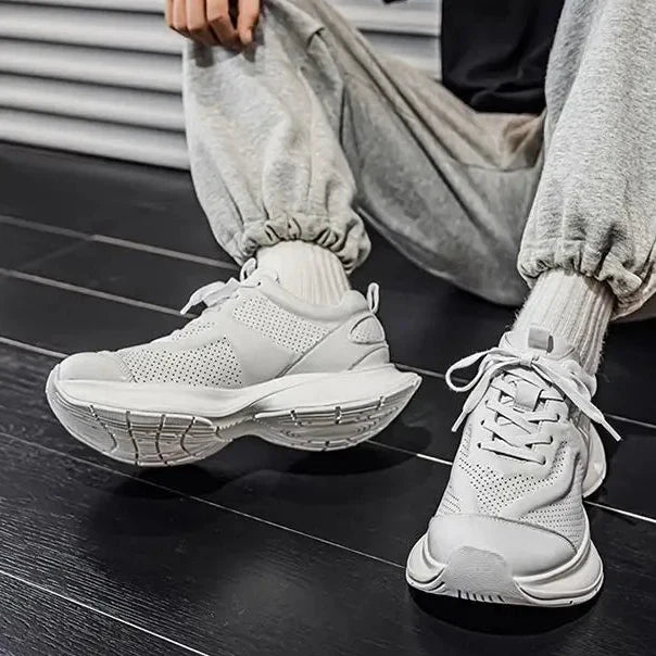 Alverton Leather Trainers | Men's Genuine Leather Trainers | Smart Casual Fashion Shoes UK