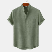 Marcelo Linen Shirt | Men's Linen Summer Shirt | Breathable Holiday Casual Top UK
