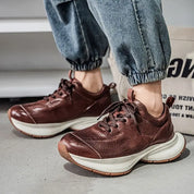 Alverton Leather Trainers | Men's Genuine Leather Trainers | Smart Casual Fashion Shoes UK