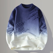 Pemberton Gradient Knit Sweater | Men's Premium Jumper | Warm Casual Knitwear UK