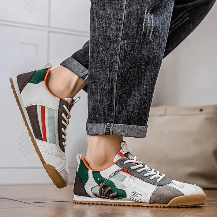 Fairmont Trainers | Men's Genuine Leather Trainers | Smart Casual Fashion Shoes UK