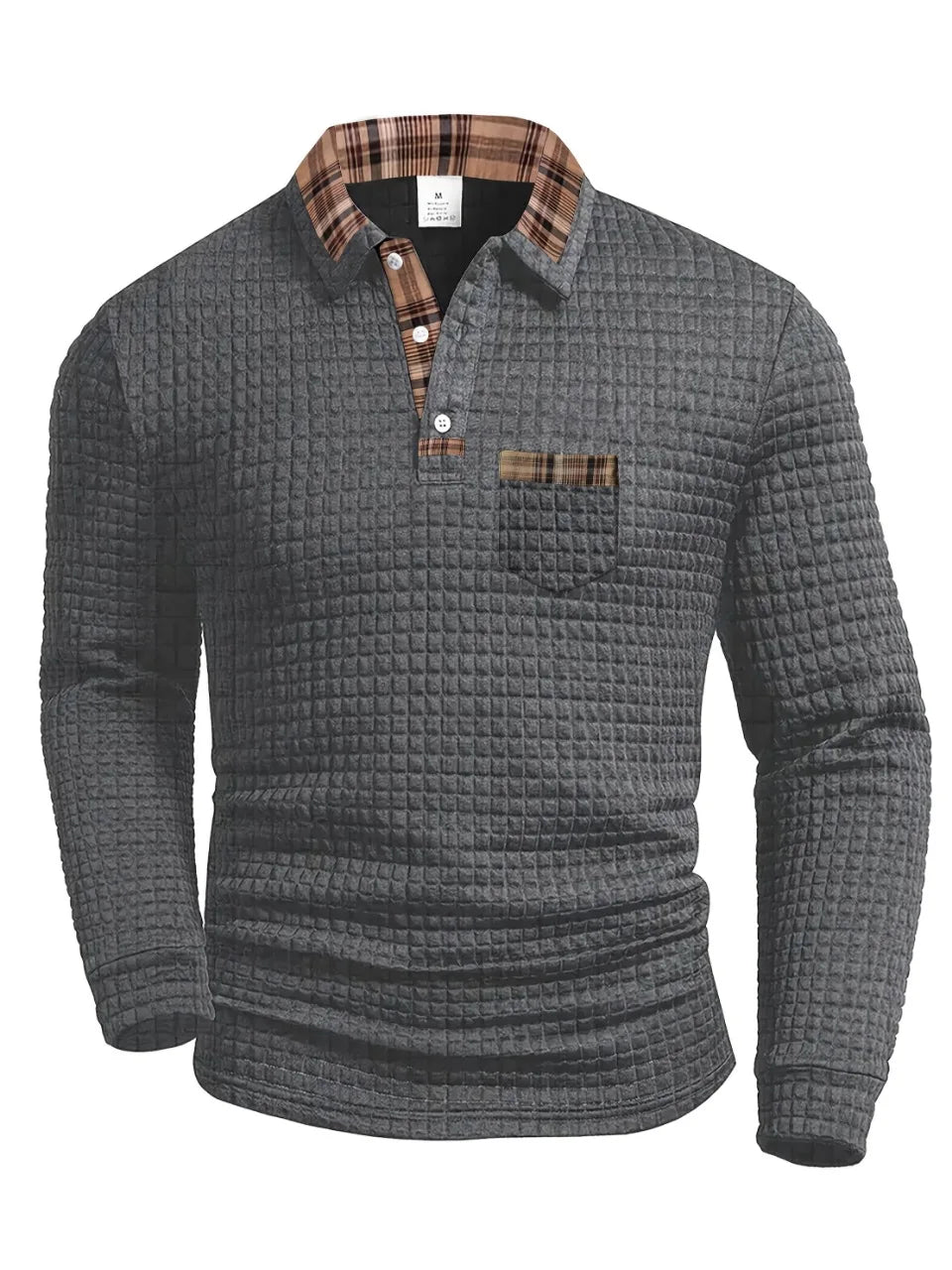 Kensington Checked Knit Polo | Men's Classic Piqué Polo Shirt | Smart Casual Cotton T-Shirt UK