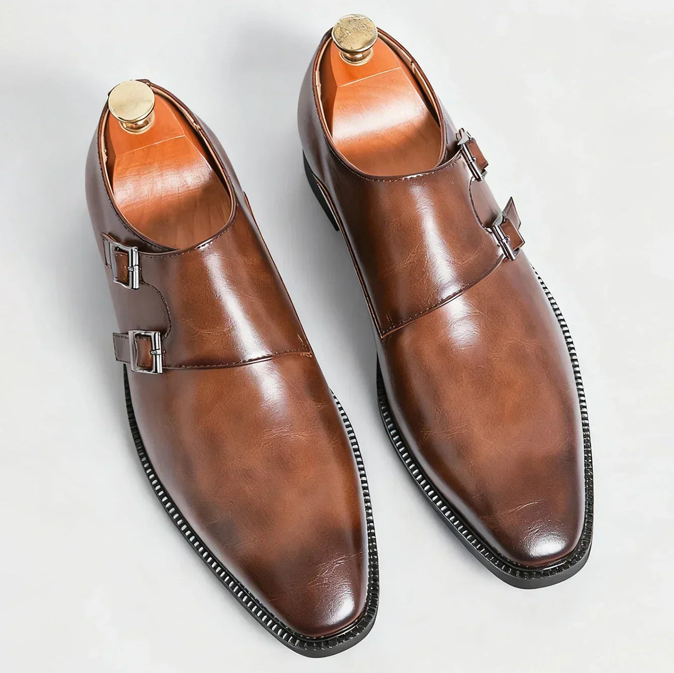 Rex Suede Monk Loafers | Men's Suede Loafers | Slip-On Smart Casual Driving Shoes UK