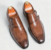 Rex Suede Monk Loafers | Men's Suede Loafers | Slip-On Smart Casual Driving Shoes UK