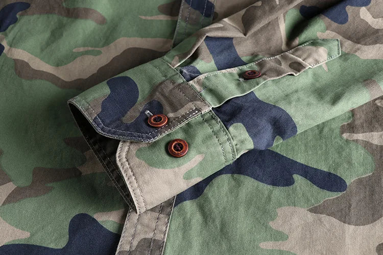 Kellan Camo Jacket | Men's Camouflage Military Jacket | Cargo Utility Outerwear UK