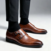 Rex Suede Monk Loafers | Men's Suede Loafers | Slip-On Smart Casual Driving Shoes UK