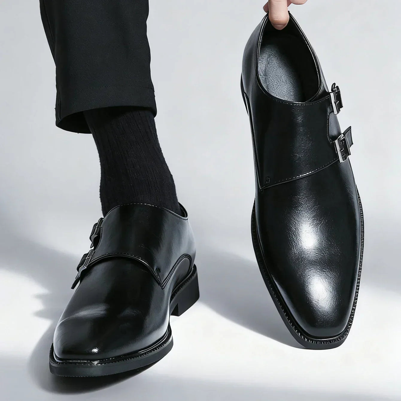 Rex Suede Monk Loafers | Men's Suede Loafers | Slip-On Smart Casual Driving Shoes UK