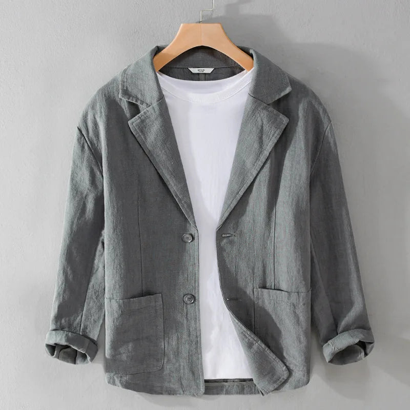 Leandro Linen Jacket | Men's Linen Summer Jacket | Breathable Smart Casual Blazer UK