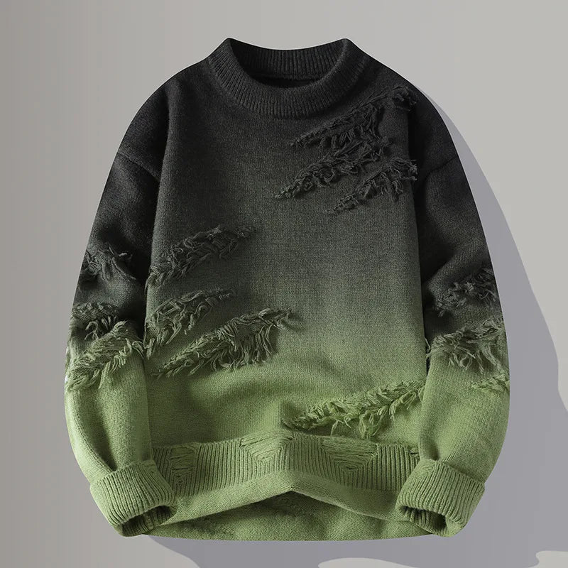 Pemberton Gradient Knit Sweater | Men's Premium Jumper | Warm Casual Knitwear UK